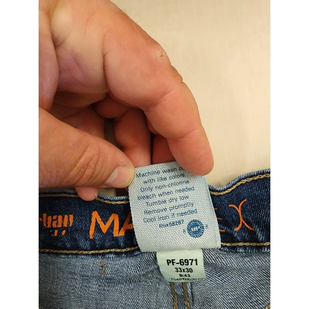 Urban Pipeline MaxFlex Athletic Jeans Men’s 33x30 Light Wash Distressed Stretch